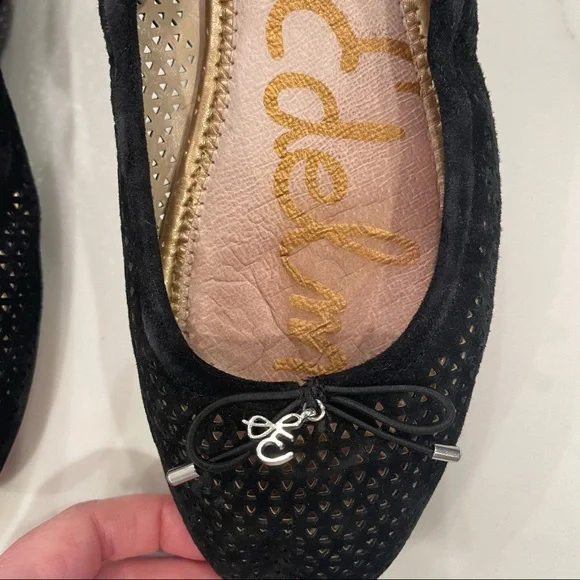 🎉HOST PICK🎉 Sam Edelman black suede Felicia ballet flats - Picture 11 of 14